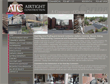 Tablet Screenshot of airtightconstruction.com